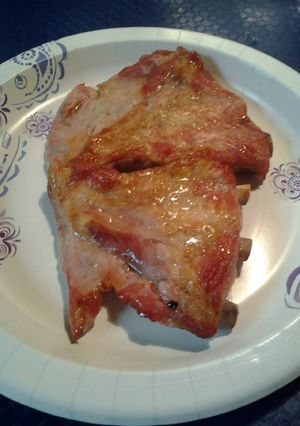 A picture of Dill pickle ribs.