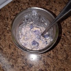 A picture of Blueberry Muffin Overnight Oats.