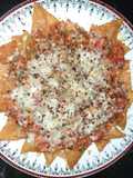 Cheese loaded Nachos with salsa