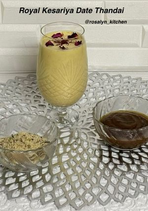 A picture of "Royal Kesariya Date Thandai (Sugar-Free Version)".