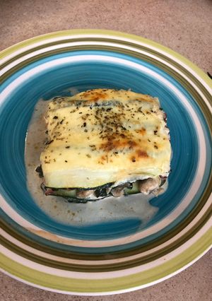 Una foto de Lasaña de zapallo italiano