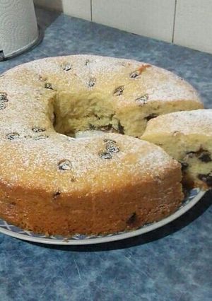 Una foto de Torta de limón con chips de chocolate