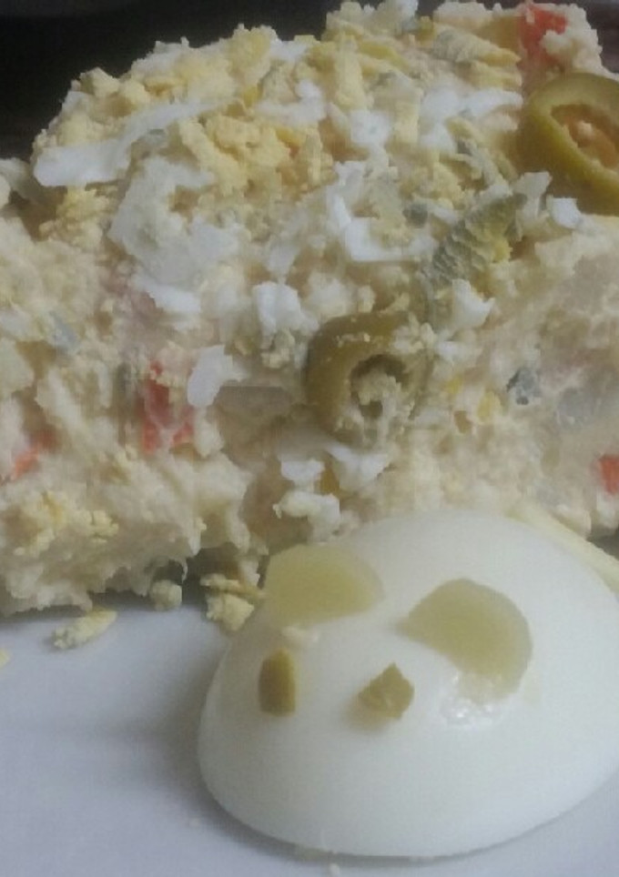 Una foto de Ensaladilla de bocas de mar y maíz