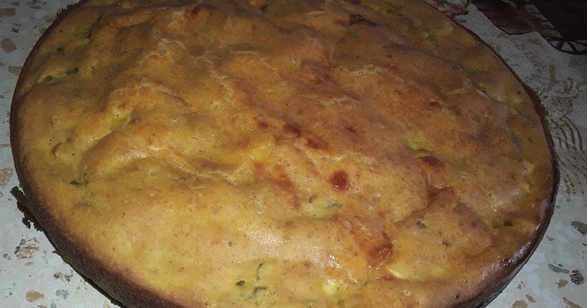 Заливной пирог с печенью куриной