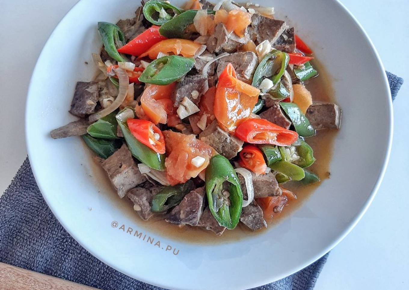 Resep Oseng Hati Sapi Pedas Anti Gagal