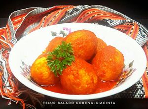 Foto resep Telur Goreng Balado (#pr_recook masakan pedas)