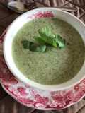 Crema de papa y Kale (col rizada)