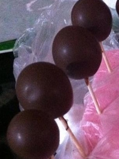 Una foto de Postre de Navidad Uvas cubiertas de chocolate