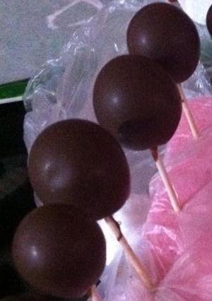 Una foto de Postre de Navidad Uvas cubiertas de chocolate