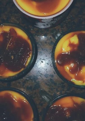 Una foto de Flan de Vainilla con Leche en Polvo