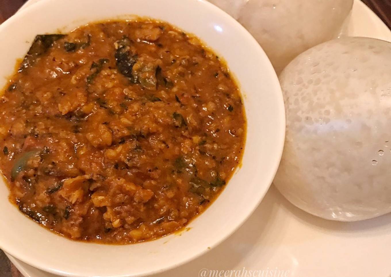 Tuwon shinkafa and miyar wake(Beans soup)