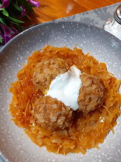Káposztás húsgombócok recept fotója