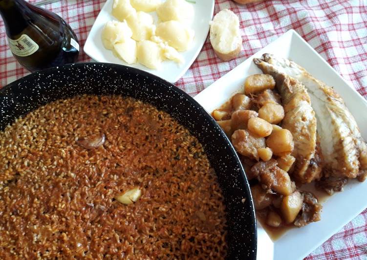 Arroz a banda rossejat de rape