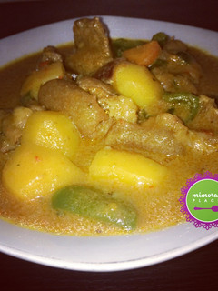 A picture of Goat Curry.