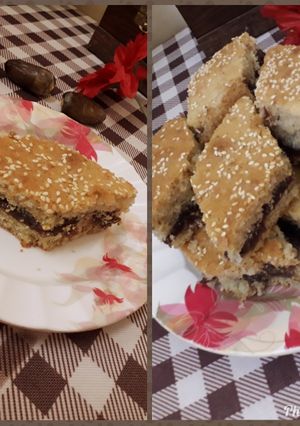 صورة لوصفة كيكة تمر