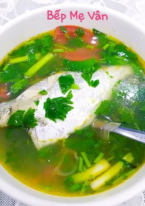 Hình của món Canh cá liệt lợ nấu ngót.