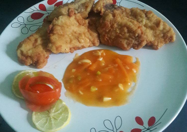 Cara buat Ikan marlin saus asam,manis,pedas 😀 yang enak Untuk Jualan