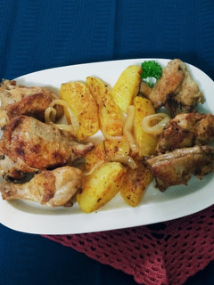 Foto de Frango Assado á Moda da Minha Mãe