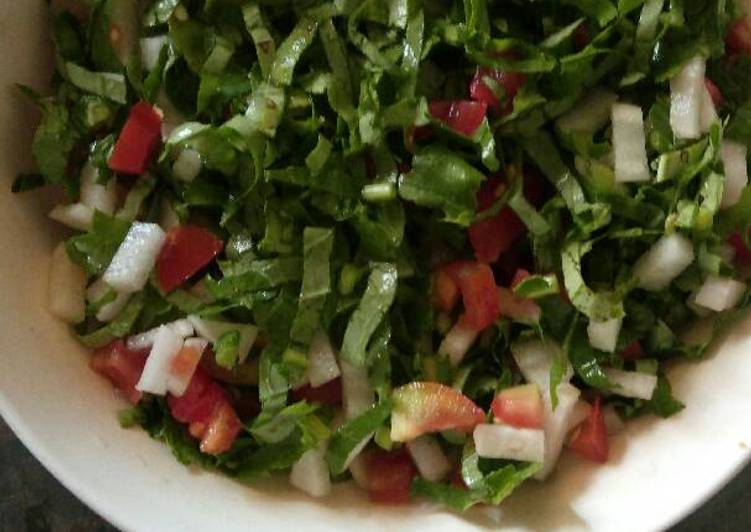 Simple Way to Prepare Perfect Muli ke patte ka salad