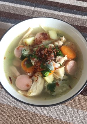 Foto resep Sup Ayam Sosis