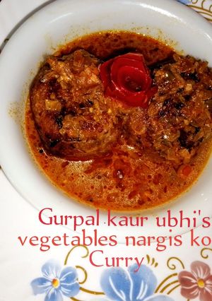 A picture of Vegetables 'nargis kofta curry'.