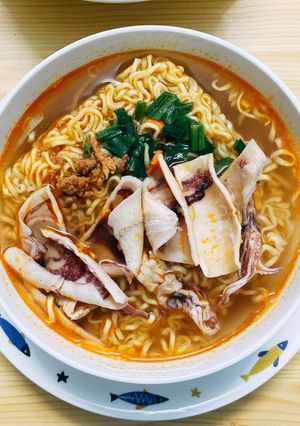 Hình của món Mì khô mực.