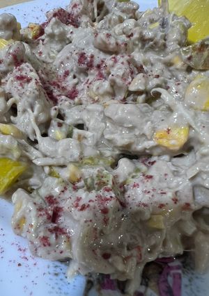 صورة لوصفة مقبلات الدجاج بالطحينة