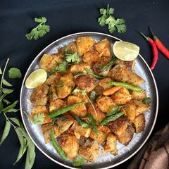 A picture of Arbi Stir Fry.