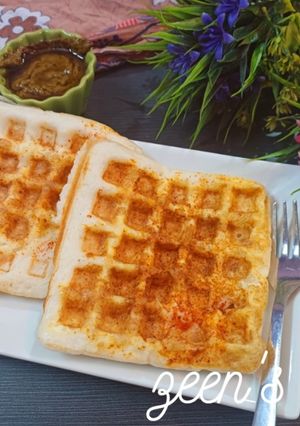 A picture of Egg Dosa Waffles.