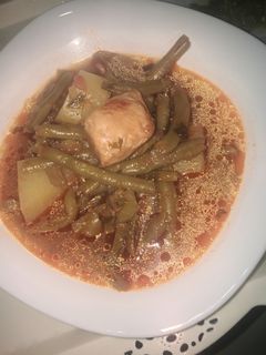 صورة لوصفة لوبيا خضراء بالمرق
