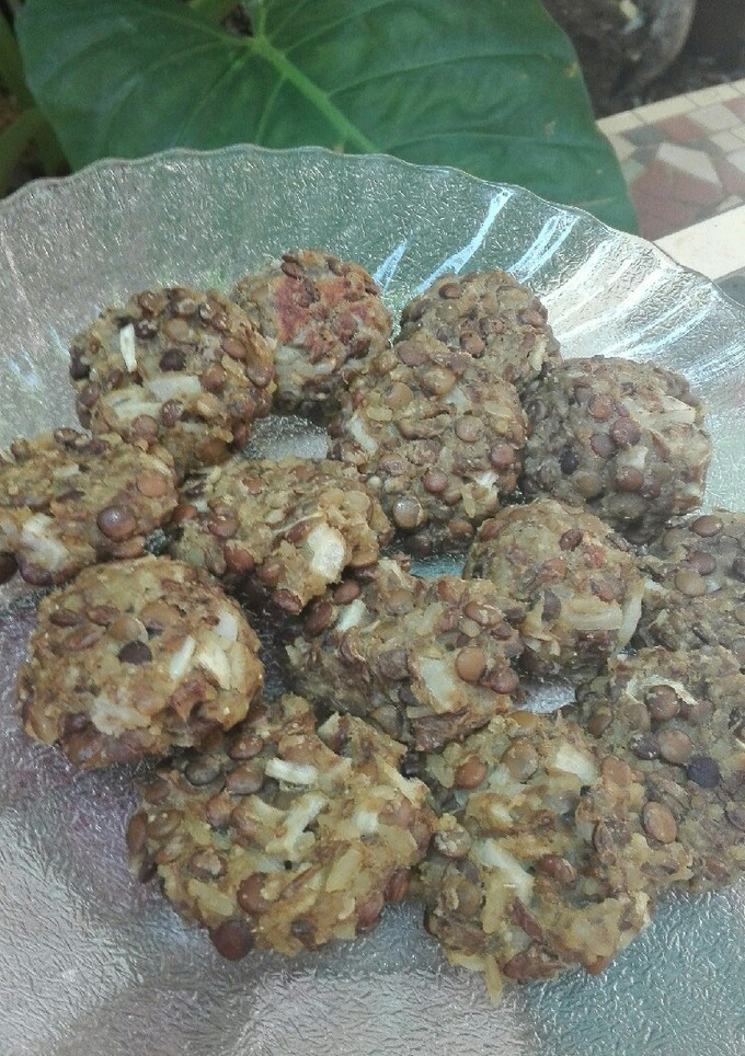 Una foto de Albóndigas de lentejas y arroz, vegetarianas saludables 😎