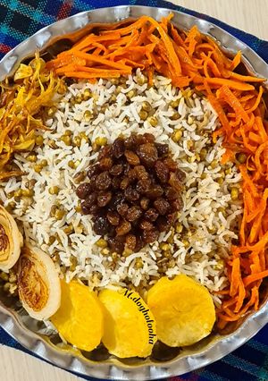 عکسی از دستور 🍀ماش پلو با هویج🍀