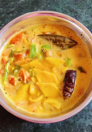 A picture of Dal dhokli.