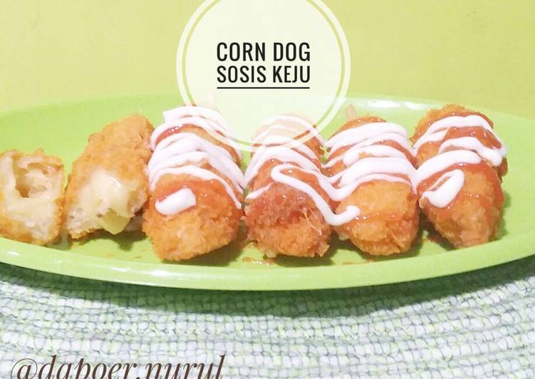 Resep Corn Dog Sosis Keju, Bisa Manjain Lidah