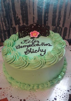 Una foto de Torta de menta