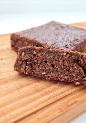 Una foto de Brownie fit de banana