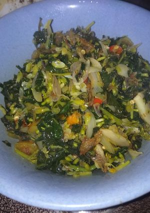 Foto resep Tumis teri kembang pepaya