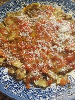 Una foto de Carpaccio de Berenjena
