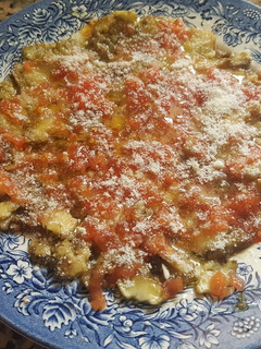 Una foto de Carpaccio de Berenjena