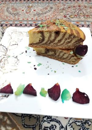 عکسی از دستور کیک زبرا 😋