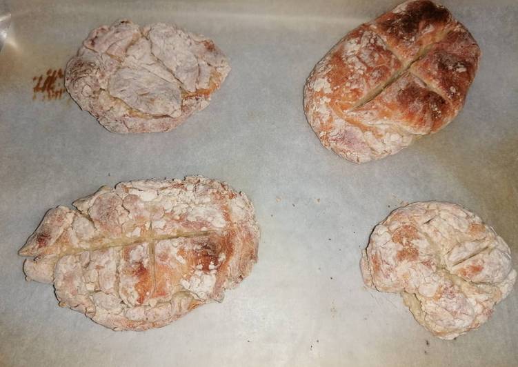 Pão caseiro com 2 ingredientes