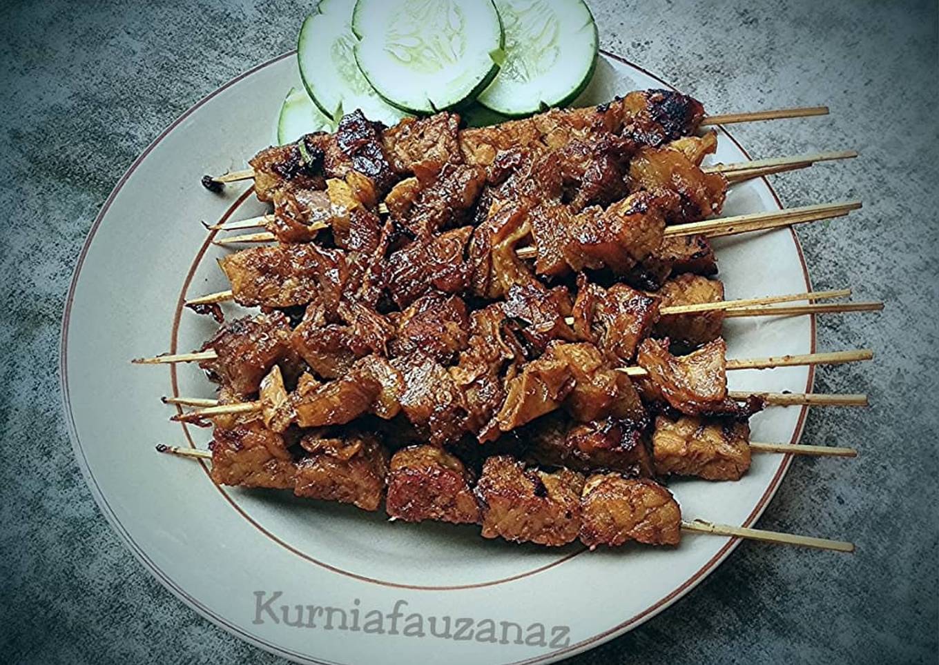 Sate sapi kombi tempe