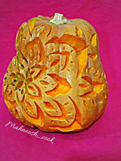 عکسی از دستور حکاکی روی کدو حلوایی