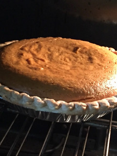 A picture of Nanan's Pumpkin Pie.