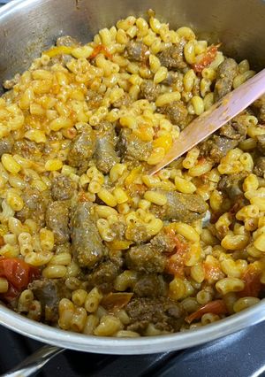 Foto di Pasta Mbakbaka con salsiccia