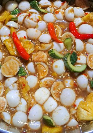 Hình của món Cà pháo mắm nêm.