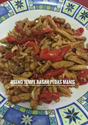 Foto resep Oseng tempe basah pedas manis