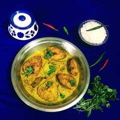 A picture of Shorshe Maach / Fish in Mustard Gravy.