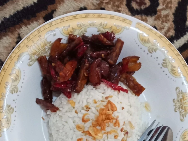 Cara Mudah Membuat Resep Kering tempe kikil manis legitt yang Enak Banget Anti Ribet, Lezat