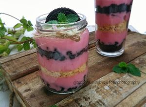 Foto resep Oreo n Biscuit Cheese Cake in Jar